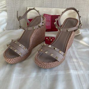 Valentino Garavani Rockstud Heeled Sandals Size 38